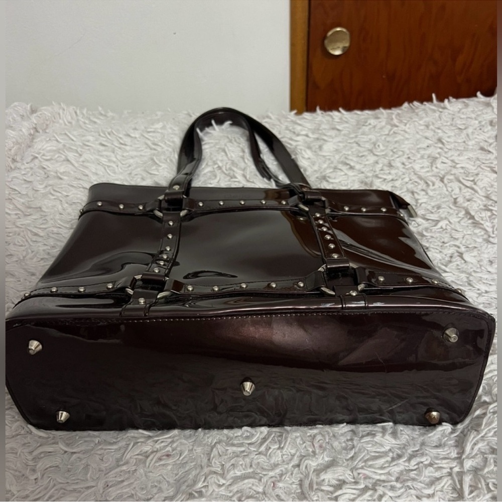 Patent Leather Brown/Bronze Beijo Bag - Picture 3 of 12